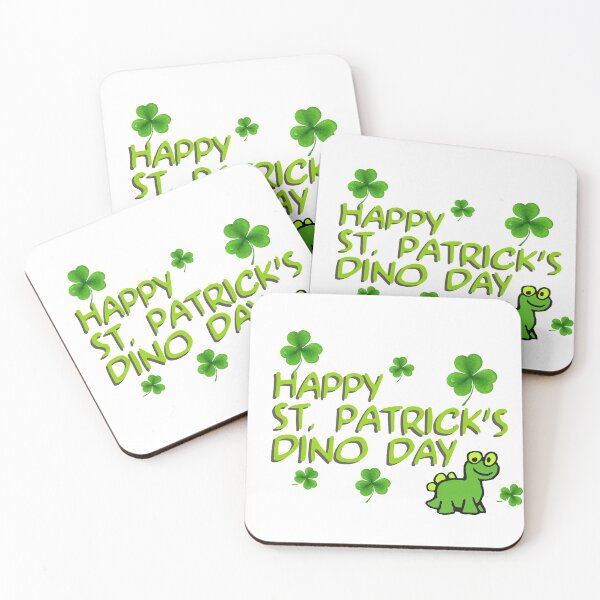 Item preview, Happy St Patrick's Dino Day designed and sold by WokTheTokPrints.