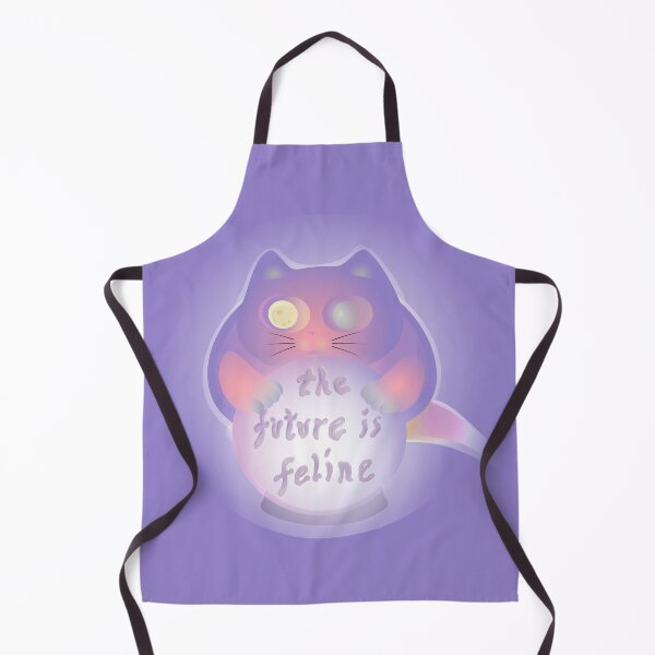 Item preview, the future is feline cat clairvoyant pastel purple designed and sold by MiraNomegusta.