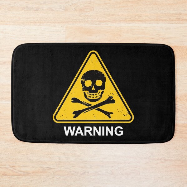 Item preview, Skull & Crossbones Warning Sign designed and sold by IncognitoMode.