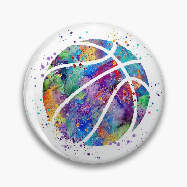 Item preview, Basketball Ball Colorful Watercolor designed and sold by LotusGifts.