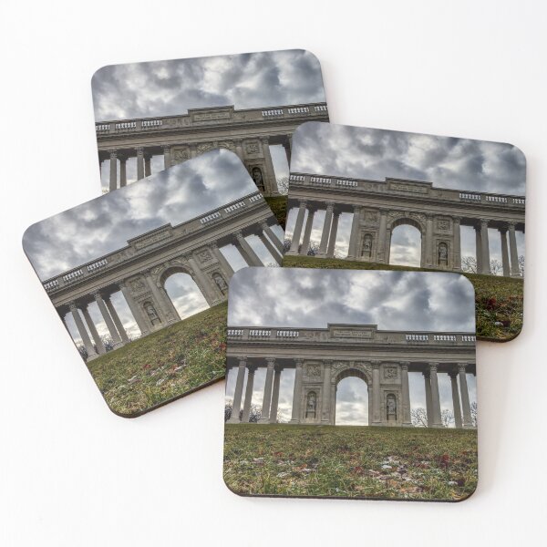 Item preview, Colonnade Reistna in Valtice with dramatic clouds designed and sold by Michaelerch.