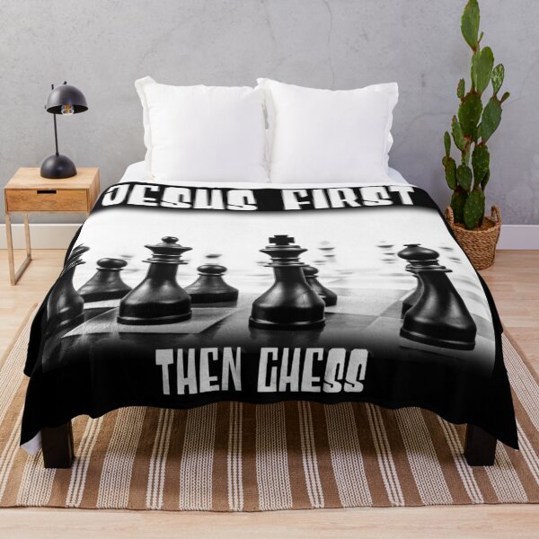 Item preview, Jesus First, Then Chess! designed and sold by TheKingdomAttic.