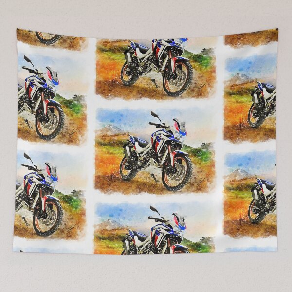 Item preview, Adventure Sport Motorcycle - original watercolor by Vart. designed and sold by vartstudio.