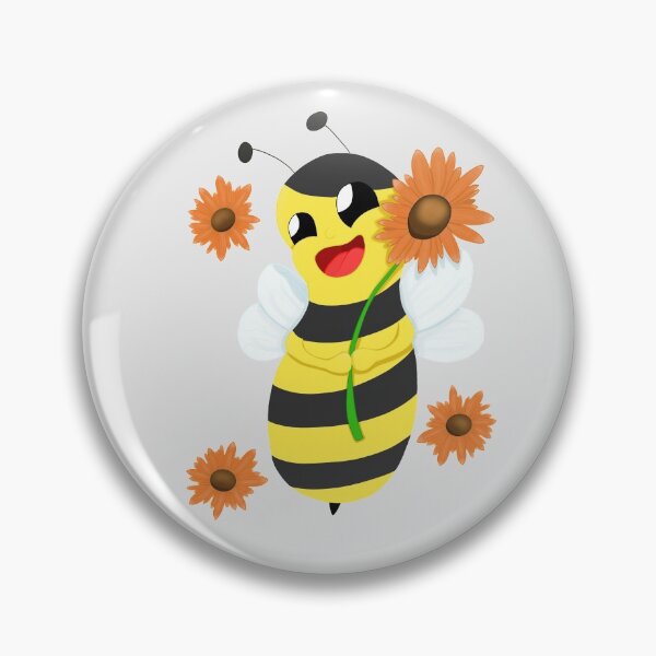 Item preview, Happy bee with flower. Bee happy and always smile. designed and sold by LufikamiDesign.