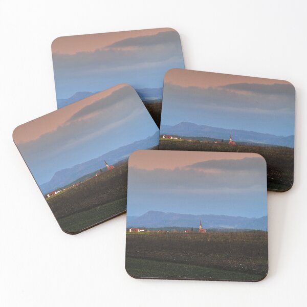 Item preview, Franconian village in front of an approaching wall of clouds designed and sold by frankuffmann.