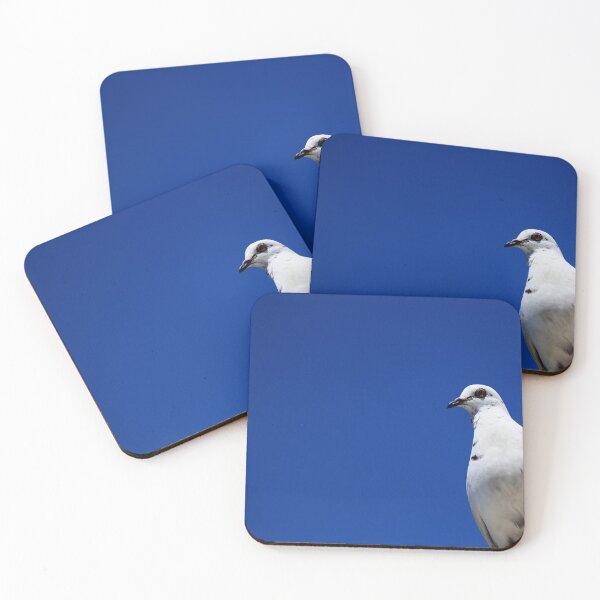 Item preview, White pigeon on a blue background designed and sold by Michaelerch.