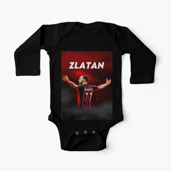 Zlatan Ibrahimovic (AC Milan) Long Sleeve Baby One-Piece
