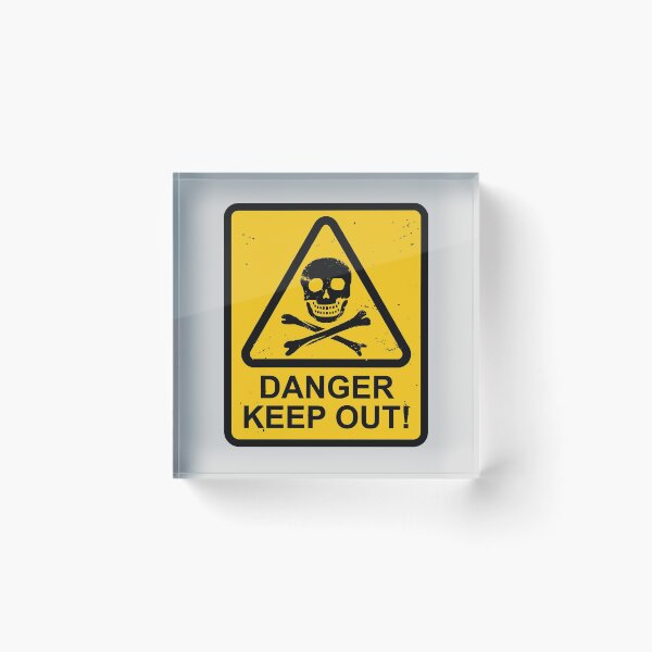 Item preview, Danger Sign - Skull & Crossbones designed and sold by IncognitoMode.