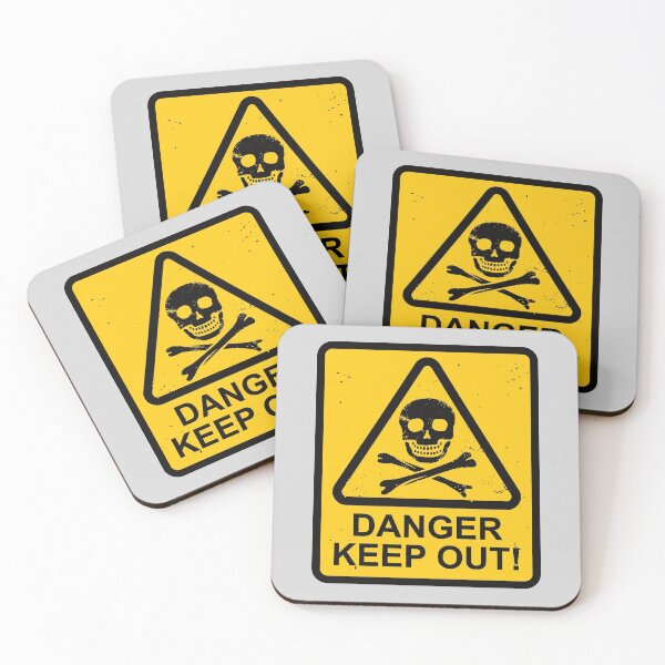 Item preview, Danger Sign - Skull & Crossbones designed and sold by IncognitoMode.