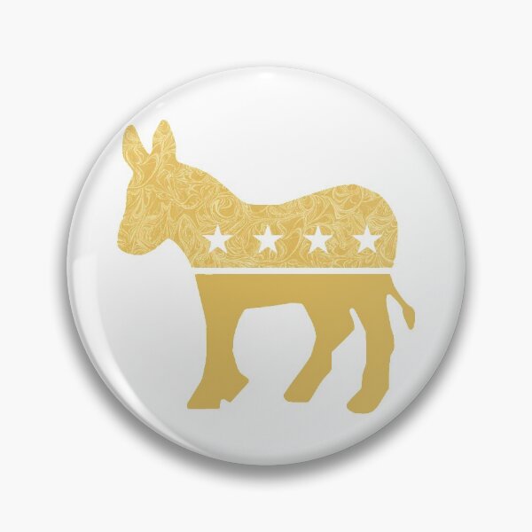 Item preview, Democratic Donkey "Gold Swirl" Design designed and sold by itsmebecca.