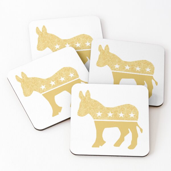 Item preview, Democratic Donkey "Gold Swirl" Design designed and sold by itsmebecca.