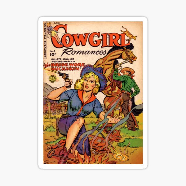 Artikel-Vorschau von Cowgirl-Romanze - Vintage-Comic, designt und verkauft von ZvekiVintage.