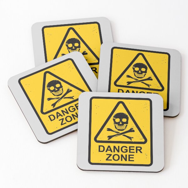 Item preview, Danger Zone Sign - Skull & Crossbones designed and sold by IncognitoMode.