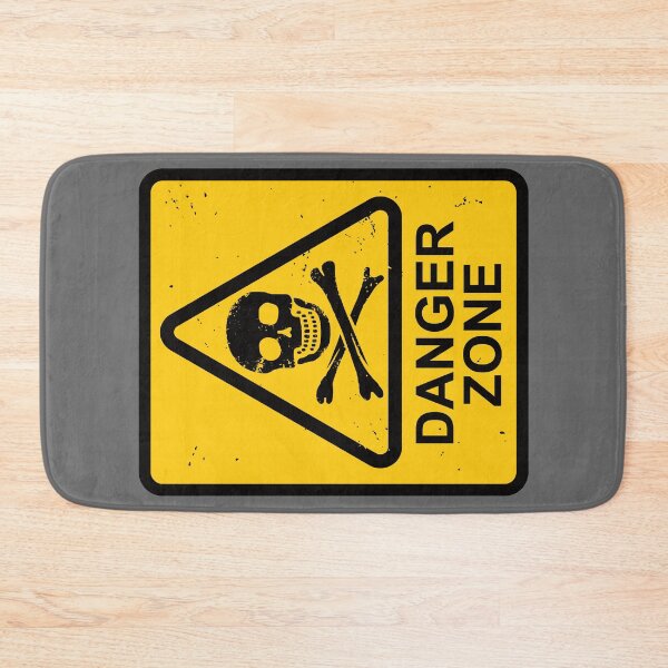 Item preview, Danger Zone Sign - Skull & Crossbones designed and sold by IncognitoMode.