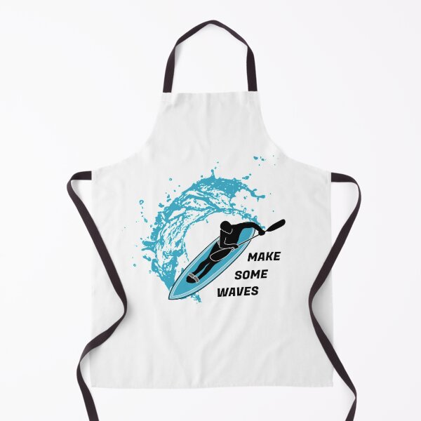 Item preview, Make some waves kayak paddle ski waveski surfing silhouette designed and sold by portrait4you.