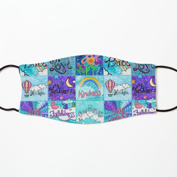 Fruit of the Spirit (teal border) Kids Mask