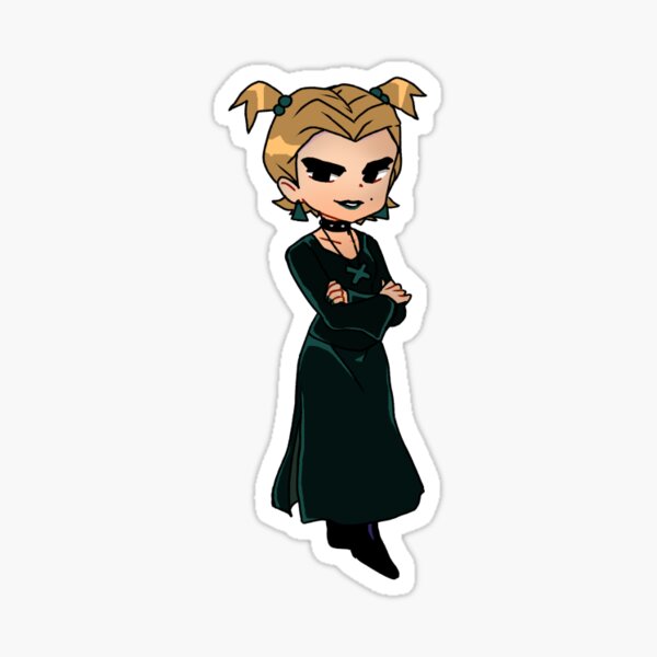 Item preview, Dusk Hex Girl Sticker designed and sold by artistalyway.