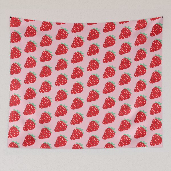 Item preview, Strawberries Aesthetic Pattern  designed and sold by DesignsByAz.