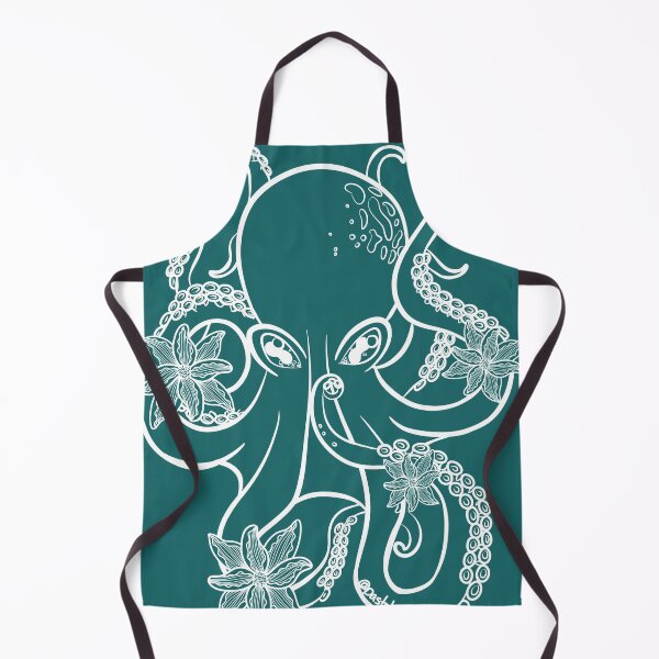 Item preview, Copy of Octopus and Flowers Black Lineart designed and sold by Krystal Thomas.