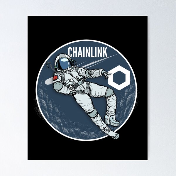 Item preview, Chainlink LINK Chill Moon Man designed and sold by Bitcoin-Fashion.