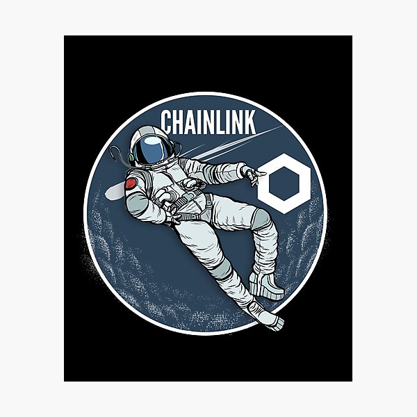 Item preview, Chainlink LINK Chill Moon Man designed and sold by Bitcoin-Fashion.
