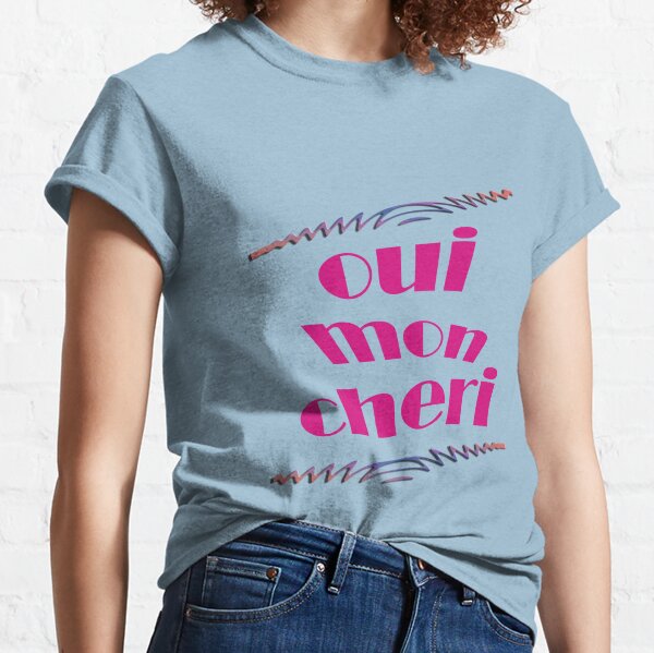 Emily in Paris Oui Oui Mon Ami Women's Black Short Sleeve Crop Tee-XS