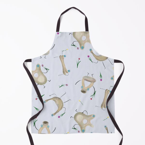 Item preview, Cute Bones with Flowers on a Blue Background designed and sold by fogoosherie.