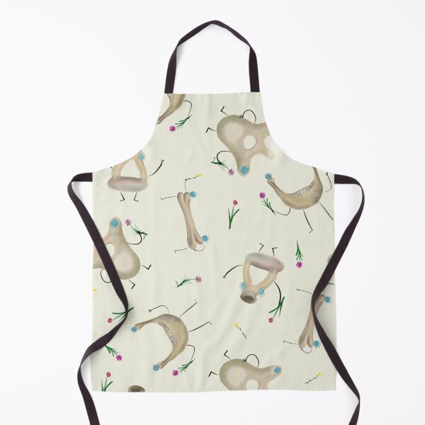 Item preview, Cute Bones with Flowers on a Green Background designed and sold by fogoosherie.