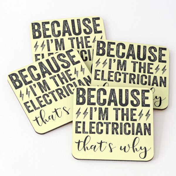 Item preview, Because I'm The Electrician That's Why designed and sold by kamrankhan.