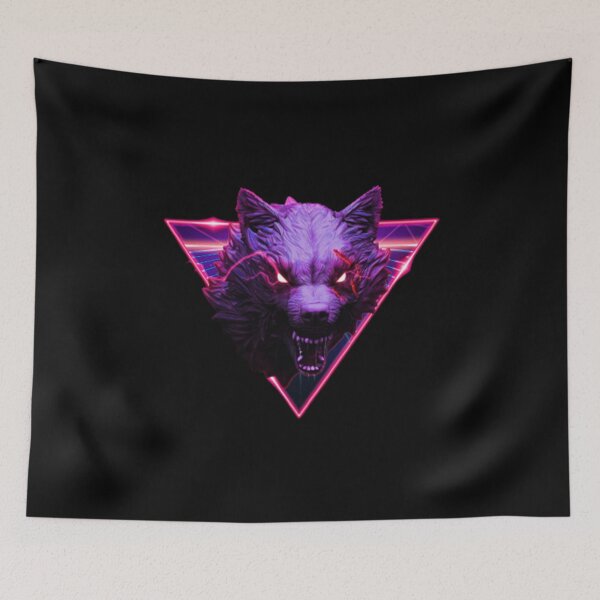 Item preview, Neon wolf background designed and sold by Doninni.