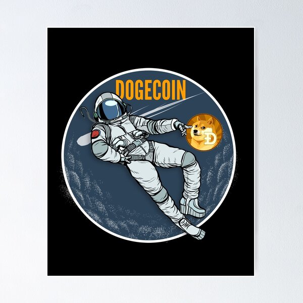 Artikel-Vorschau von Dogecoin DOGE Chill Moon Man, designt und verkauft von Bitcoin-Fashion.