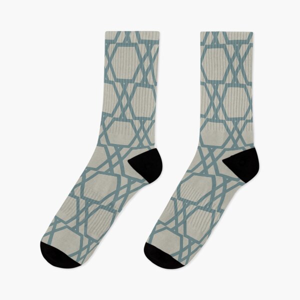 Item preview, Soft Aqua Blue Tan Tessellation Line Pattern 20 2021 Color of the Year Aegean Teal and Winterwood designed and sold by ColorOfTheYears.