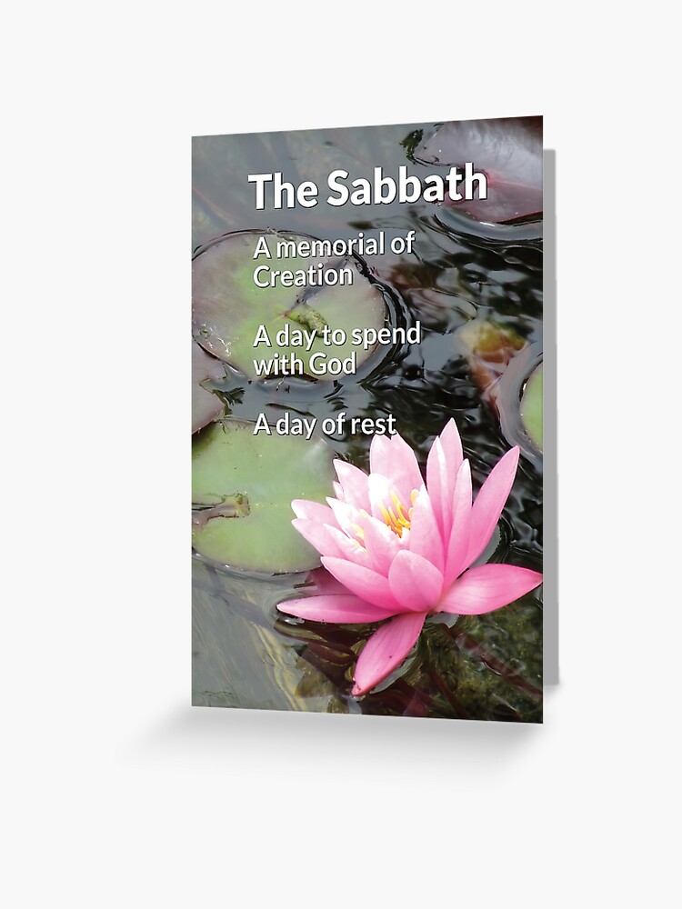 The Sabbath The Meaning Of The Sabbath Greeting Card By Dpattonpd Redbubble