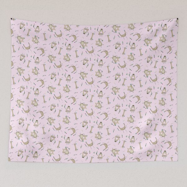Item preview, Cute Bones with Flowers on a Pink Background designed and sold by fogoosherie.