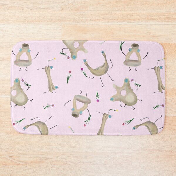 Item preview, Cute Bones with Flowers on a Pink Background designed and sold by fogoosherie.