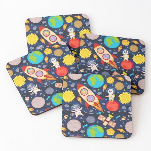 Item preview, Animals in Space Kids Pattern designed and sold by Hapoel.