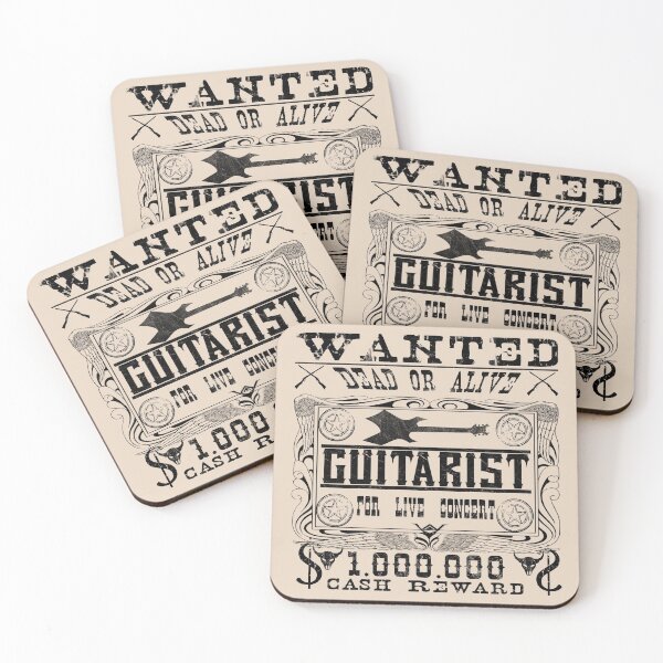 Item preview, Musician Guitarist "Wanted Dead or Alive" designed and sold by WAVV.