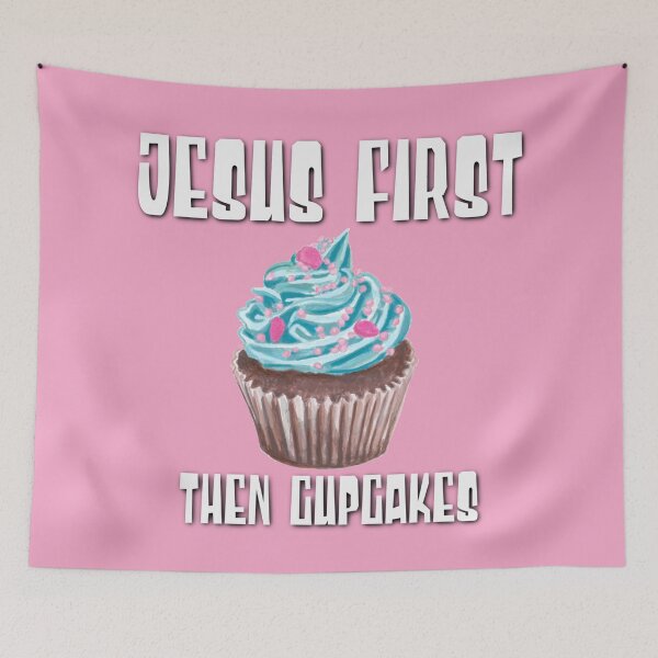 Item preview, Jesus First, Then Cupcakes! designed and sold by TheKingdomAttic.