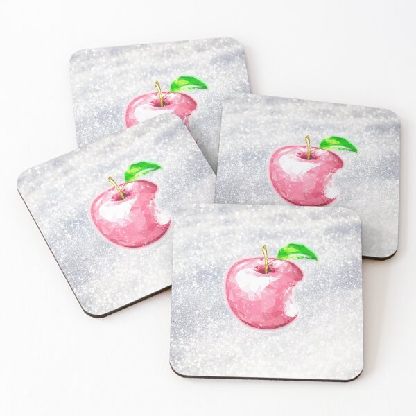Item preview, Pink Crystal Diamond Apple on Snow Glitter Aesthetic designed and sold by Jolly-Yosei.