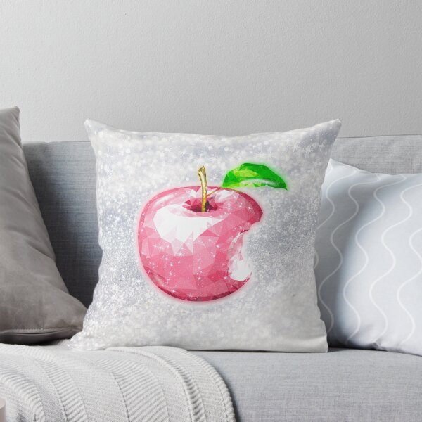 Item preview, Pink Crystal Diamond Apple on Snow Glitter Aesthetic designed and sold by Jolly-Yosei.