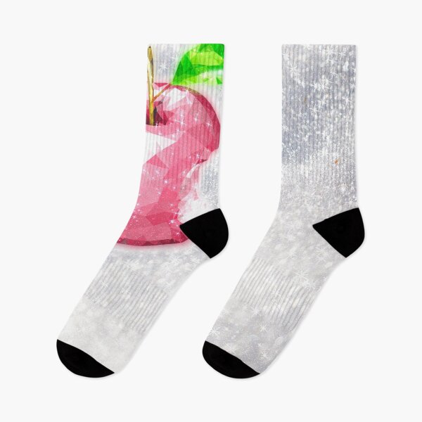 Item preview, Pink Crystal Diamond Apple on Snow Glitter Aesthetic designed and sold by Jolly-Yosei.