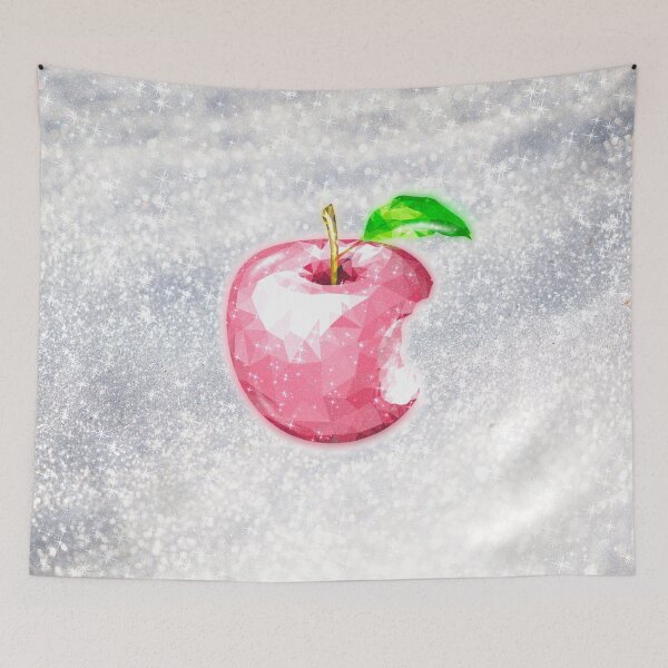 Item preview, Pink Crystal Diamond Apple on Snow Glitter Aesthetic designed and sold by Jolly-Yosei.