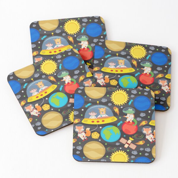 Item preview, Animals in Space Kids Pattern designed and sold by Hapoel.