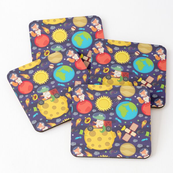 Item preview, Animals in Space Kids Pattern designed and sold by Hapoel.