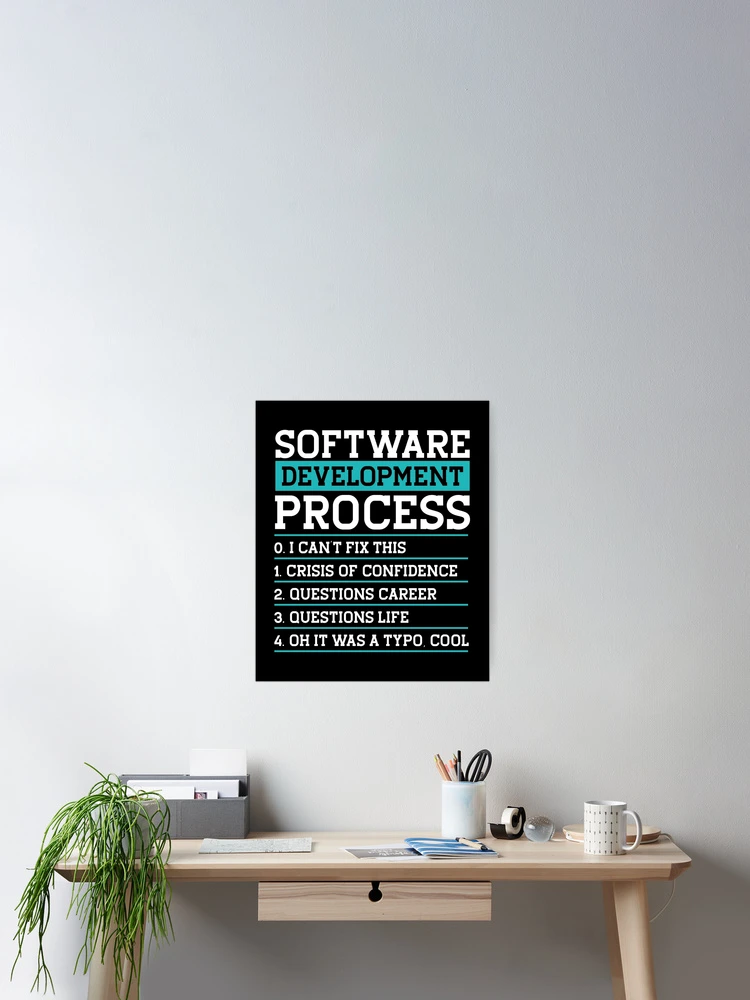 Thumbnail 2 of 3, Poster, Software Development Process Programmer Coder designed and sold by Rafał Gierok.