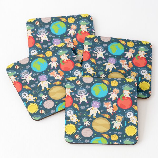 Item preview, Animals in Space Kids Pattern designed and sold by Hapoel.