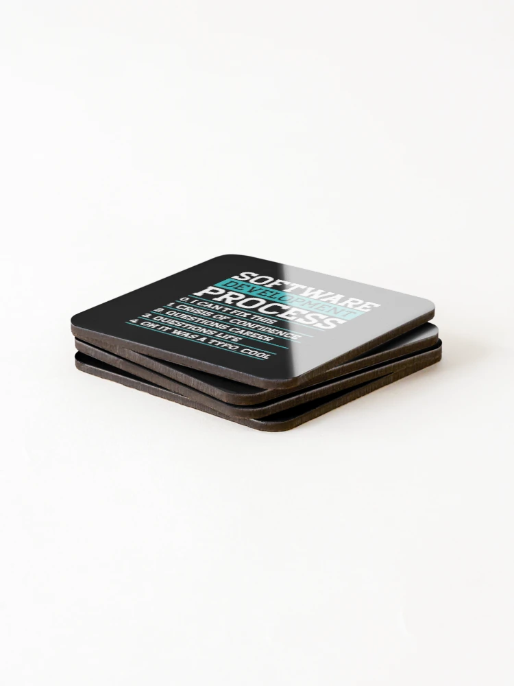 Thumbnail 4 of 5, Coasters (Set of 4), Software Development Process Programmer Coder designed and sold by Rafał Gierok.