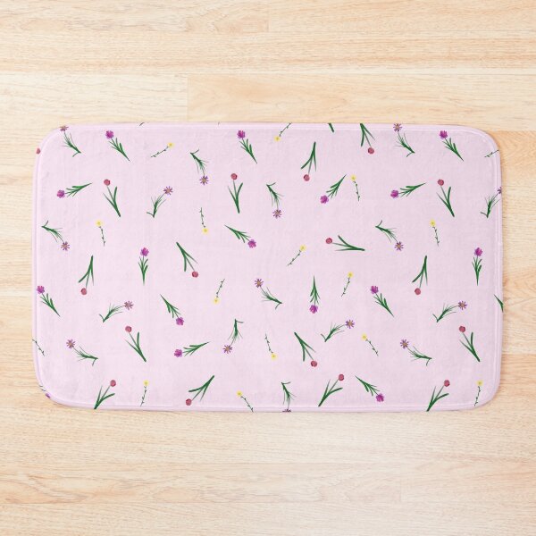 Item preview, Watercolor Flowers on a Pink Background designed and sold by fogoosherie.