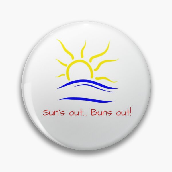 Artikelvorschau, Naturist Symbol - Sonne ist raus ... Brötchen raus! - groß entworfen und verkauft von SunCoastTees.