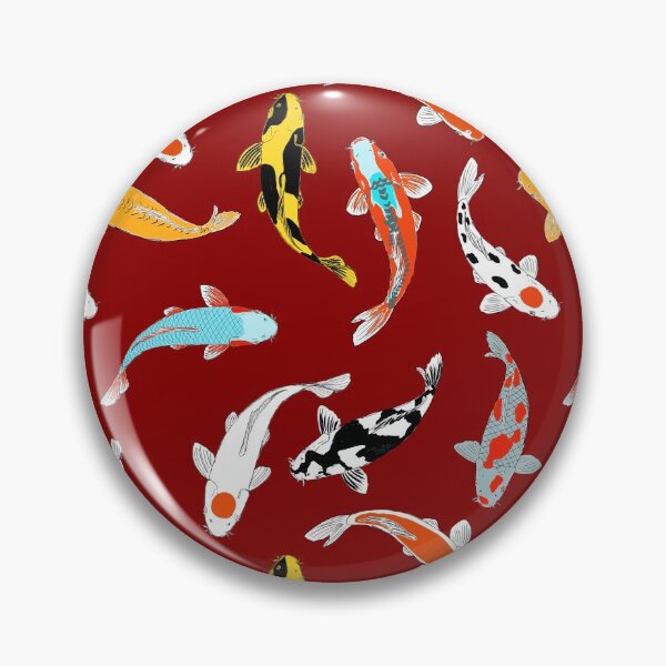 Item preview, Koi Fish | Seamless Pattern | Koi Design | Maroon designed and sold by Koiartsandus.